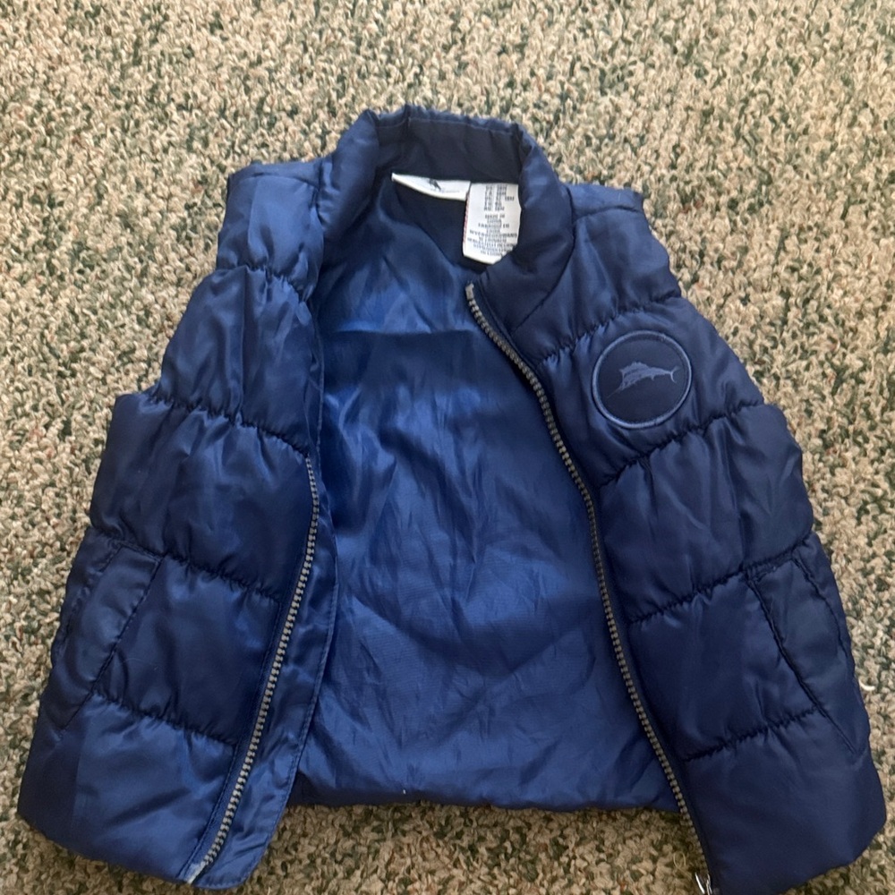 Tommy Bahama Blue Kids Puffer Vest